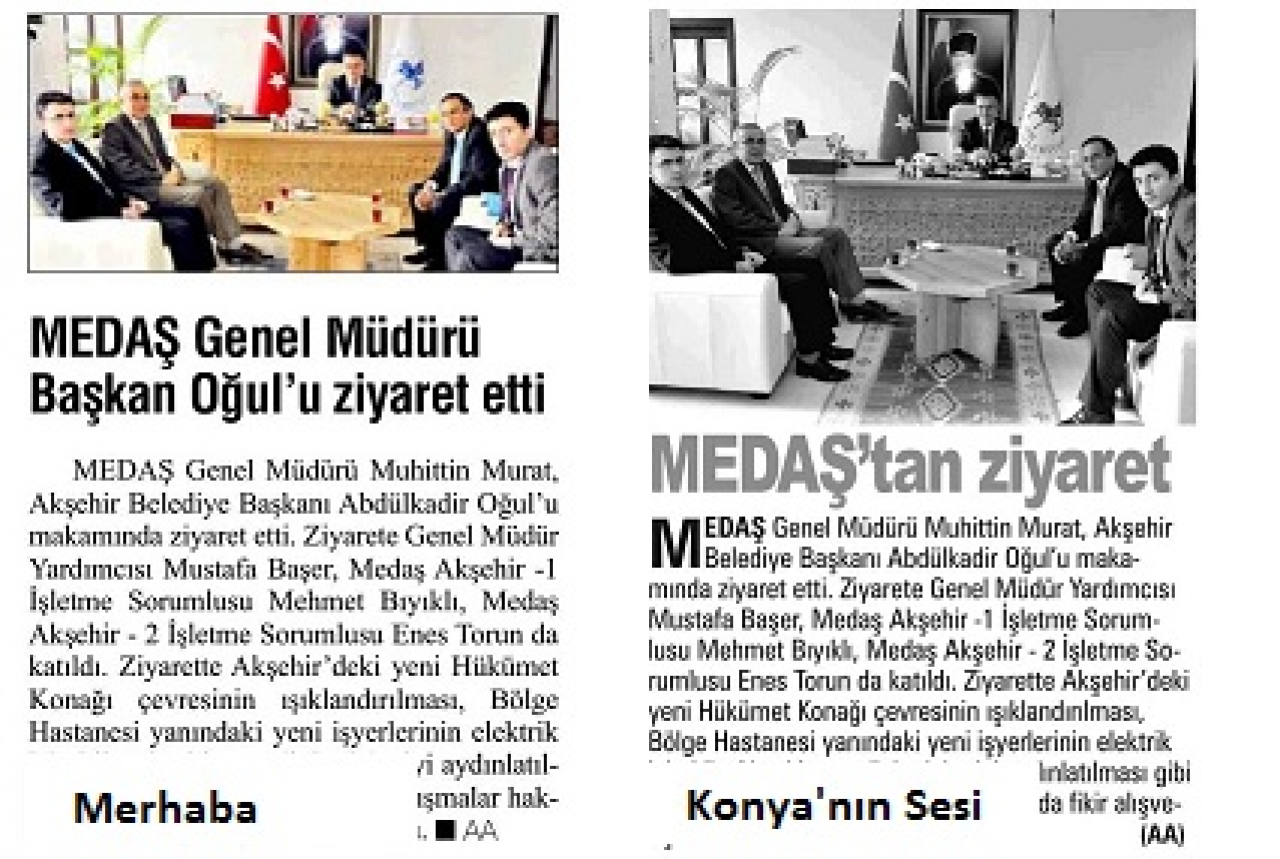 MEDAŞ Genel Müdüründen Başkan Oğul’a ziyaret