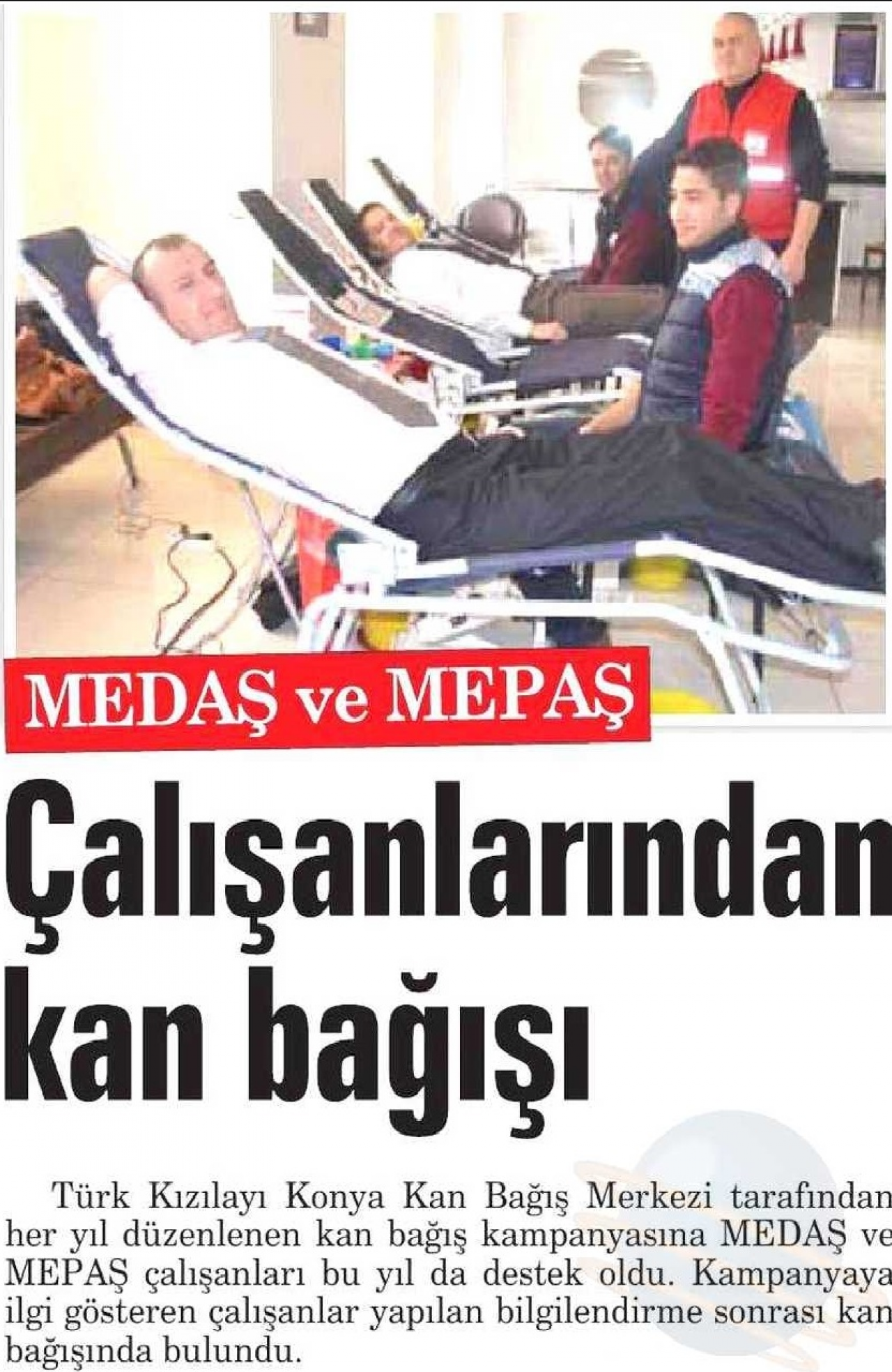 MEDAŞ ve MEPAŞ Çalışanlarından Kan Bağışına Destek