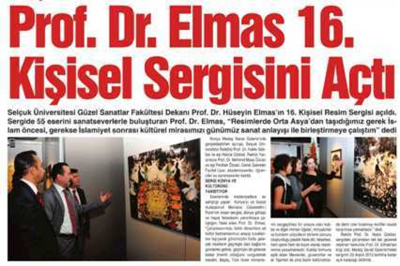 Hüseyin Elmas sergisi 2 Aralık'ta açıldı