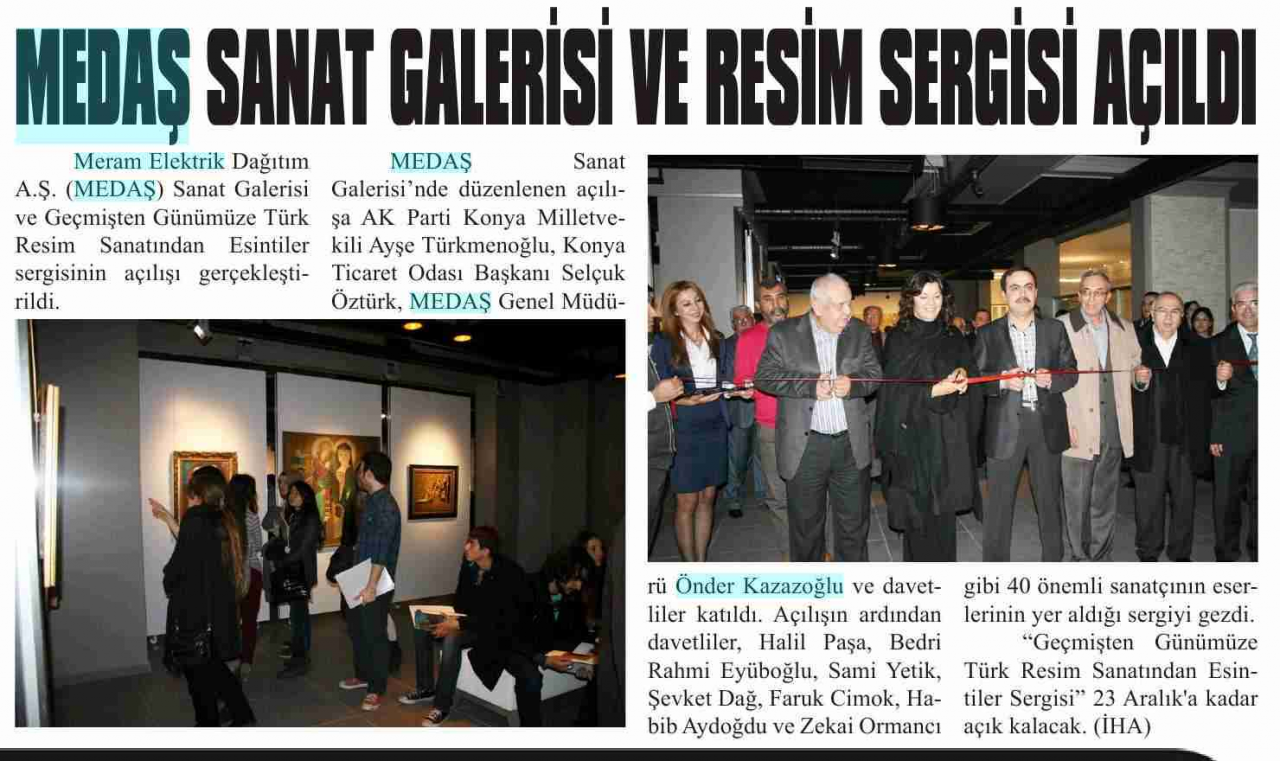 MEDAŞ Sanat Galerisi Açıldı.