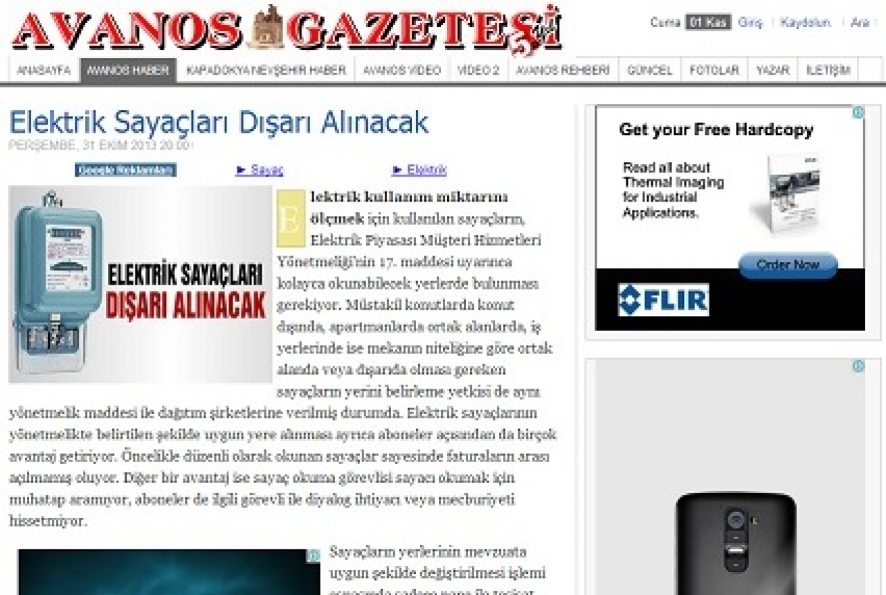 Elektrik sayaçlarının dışarı alınması gerekiyor